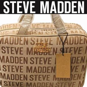 Steve Madden Logo Zip-Around Travel Cosmetic Case